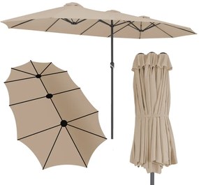 InternetovaZahrada Záhradný slnečník XXL - taupe