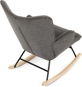 Autronic, AK-373 GREY2, Moderné hojdacie kreslo v elegantnom sivom prevedení