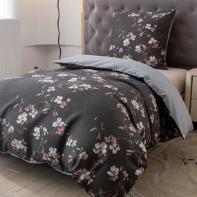 Flanelové obliečky z mikrovlákna BLOSSOM sivé Rozmer obliečky: 70 x 90 cm | 140 x 200 cm