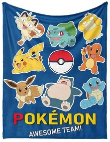 Detská deka Pokémon Pripraveni k boji 130x160 cm