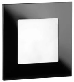 LDST Podhľadové svetlo na schodisko ANGEL, 9xLED, 20lm, studená biela, lesklo čierne