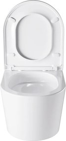 BPS-koupelny Závesná WC misa so SoftClose sedadlom HYD-4665, biela