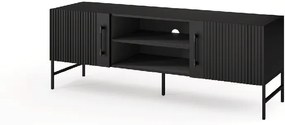 RTV stolík RAFTT 152x55 cm, čierny