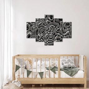 Obraz - Metalická abystrakcia (150x105 cm)