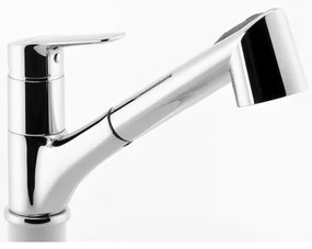 Novaservis - Kuchynská batéria METALIA s vysúvacou sprchou, lesklý chróm