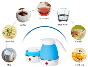 Aigostar - Cestovná rýchlovarná kanvica 600ml 1000W/230V