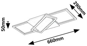 Rabalux 71391 - stmievateľné LED stropné svietidlo KITLEE LED/40W/230V 3000-6500K + diaľkové ovládanie