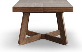 Hranatý rozkladací jedálenský stôl OLIA orech 130-230 cm
