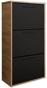 Skrinka na topánky Asper závesná Fr. čierna/Craft