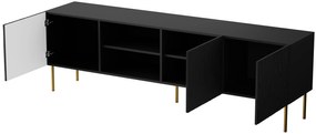 Cama Čierny stolík pod televízor Jungle