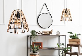 Toolight Toolight, stropné svietidlo 1xE27 APP1318-1CP, čierna-hnedá, OSW-02408