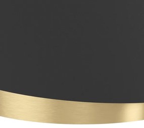 Eglo 39926 - Luster na lanku MANDERLINE 1xE27/40W/230V čierna/zlatá