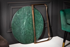 Konferenčný stolík Noble 62cm mramor zelené zlato