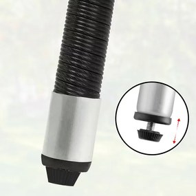 InternetovaZahrada Ratanový stôl Ø80 cm - čierny