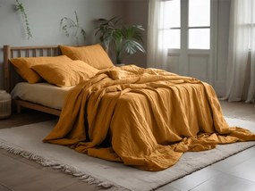 Mušelínové obliečky MUSSARI horčicové Rozmer obliečky: 70 x 90 cm | 140 x 220 cm