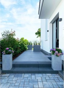 Kvetináč BLOCK, sklolaminát, výška 60 cm, betón design