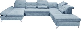 XXXLutz SEDACIA SÚPRAVA, textil, modrá MID.YOU - Sedačky - 002220028611