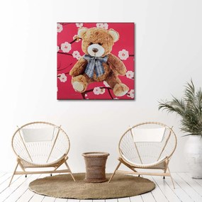Obraz na plátně Plyšový medvídek - 30x30 cm