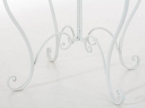 Kovový stôl Indra - Biela