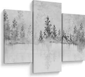 Obraz - Jelene pri jazere (90x60 cm)