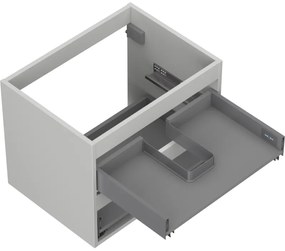 Mexen Box-A, závesná skrinka 60 cm, 2 zásuvky, matná sivá, 91AX0-0600-470-2-62