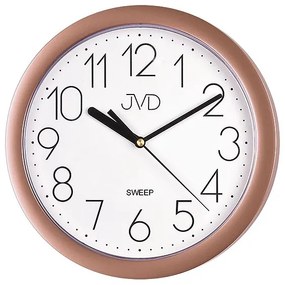 Nástenné hodiny JVD Sweep HP612.24 (25 cm) – ružové zlato
