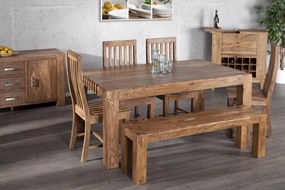 Jedálenský stôl Makassar 200cm z masívneho dreva sheesham