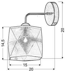 Nástenné svietidlo NOSJA 1xE27/40W/230V