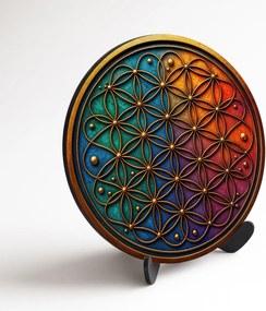 DUBLEZ | Farebný obraz - Kvet života