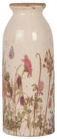 Keramická váza s lúčnymi kvetmi Flowers of Love - Ø 8*20 cm