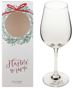 Bella Rose Pohár na víno All about atmosphere + vianočná krabička