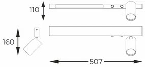 Zuma Line W230757202 - LED Bodové svietidlo MANNARI 1xGU10/5W/230V + LED/8W