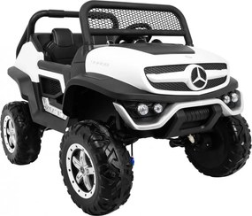 Ramiz Mercedes Benz Unimog elektrické autíčko pre deti biele