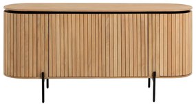 Nízka komoda z mangového dreva v prírodnej farbe 170x80 cm Licia – Kave Home