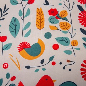 Obliečky z mikrovlákna RETRO VTÁČIK farebné Rozmer obliečky: 70 x 90 cm | 140 x 220 cm
