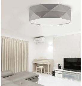 Stropné svietidlo KANTOOR 4xE27/60W/230V šedá