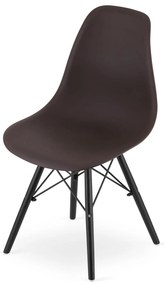 Stolička OSAKA káva / čierne nohy x 4 9401 80 00 00