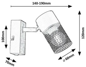 Rabalux 71151 bodové svietidlo Metta