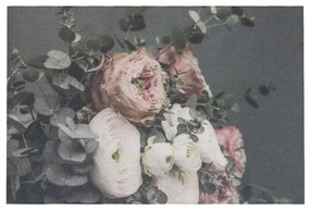 Zamatový nástenný panel s kvetmi Florien 8 - 35 * 45 * 1cm
