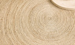 Diamond Carpets India, Ručne viazaný kusový koberec Rhea J-11 Natural kruh, 300x300 (priemer) kruh, béžová, chodba / predsieň