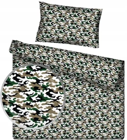 INTERMEDIC SK Posteľná obliečka Army Green 140x200/70x90 cm