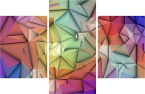 Obraz - Polygonálna abstrakcia (90x60 cm)
