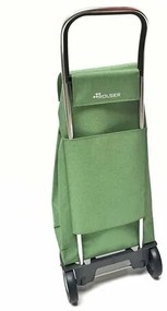 Rolser Nákupná taška na kolieskach Jet Tweed JOY, zelená