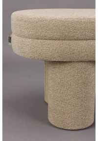 Béžová lavica z textílie buklé Fern – Dutchbone