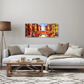 Obraz - Olejomaľba mesta III. (120x50 cm)