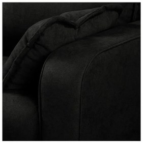 Čierna rohová pohovka (ľavý roh) Beata - Ropez