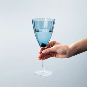 Pohár PLAV vlnitý 747212 350 ml