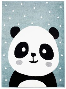 Dekorstudio Moderný koberec BUBBLE - Modrá panda Rozmer koberca: 160x225cm