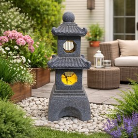 Záhradná solárna fontána BestBerg SF-30 / polyresin / 23 x 23 x 60 cm