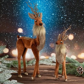 DEKORAČNÁ FIGÚRKA DEER 19X45 CM HNEDÁ